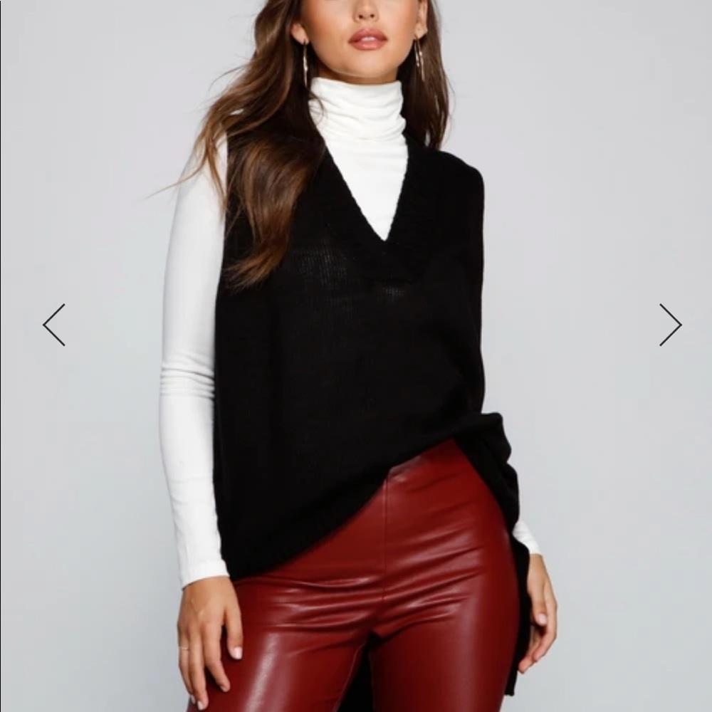 Black sweater vest brand new